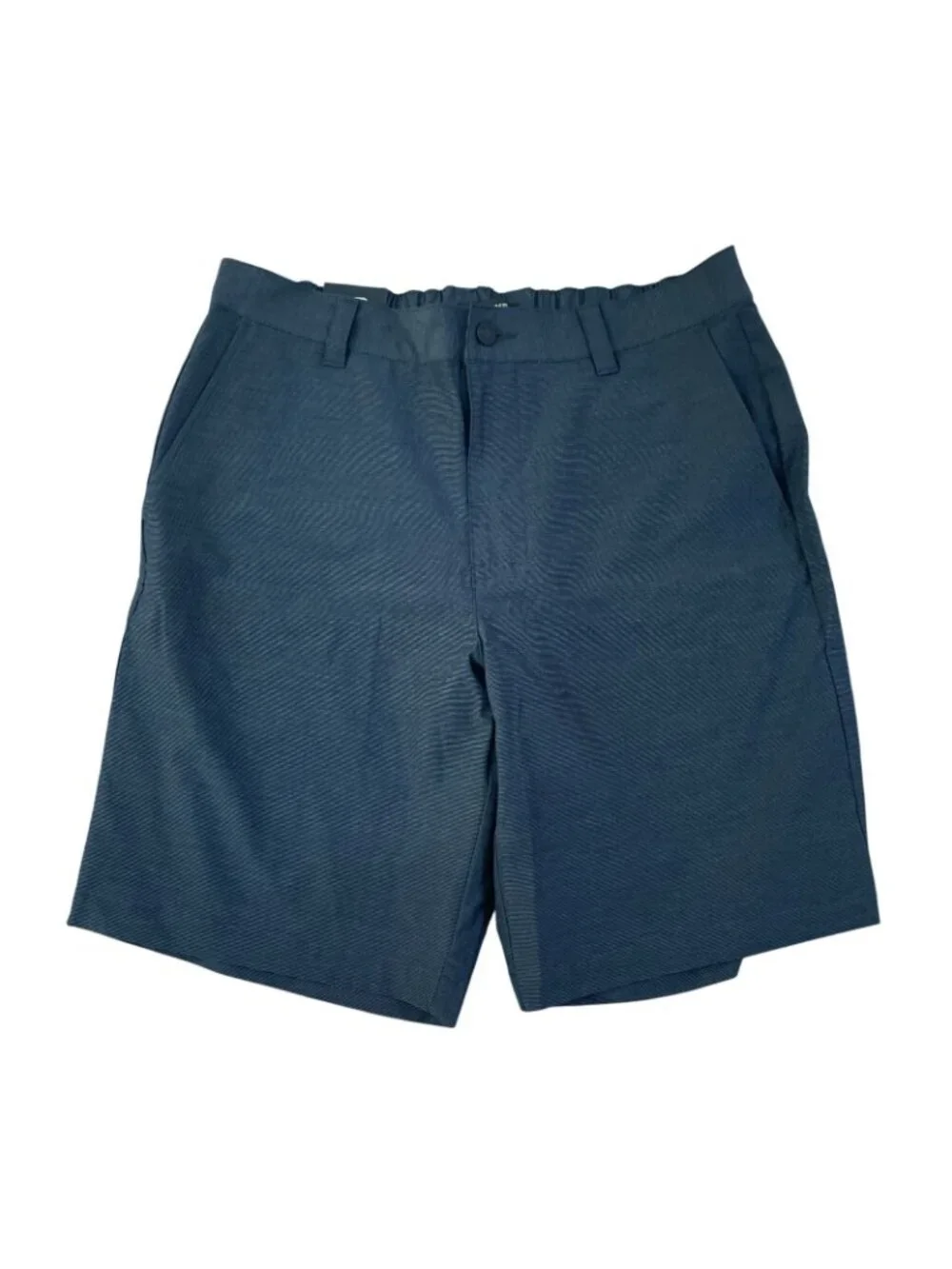 NWT Banana Republic Men's 34 Comfort Flat Front Shorts Black Stretch Polyester